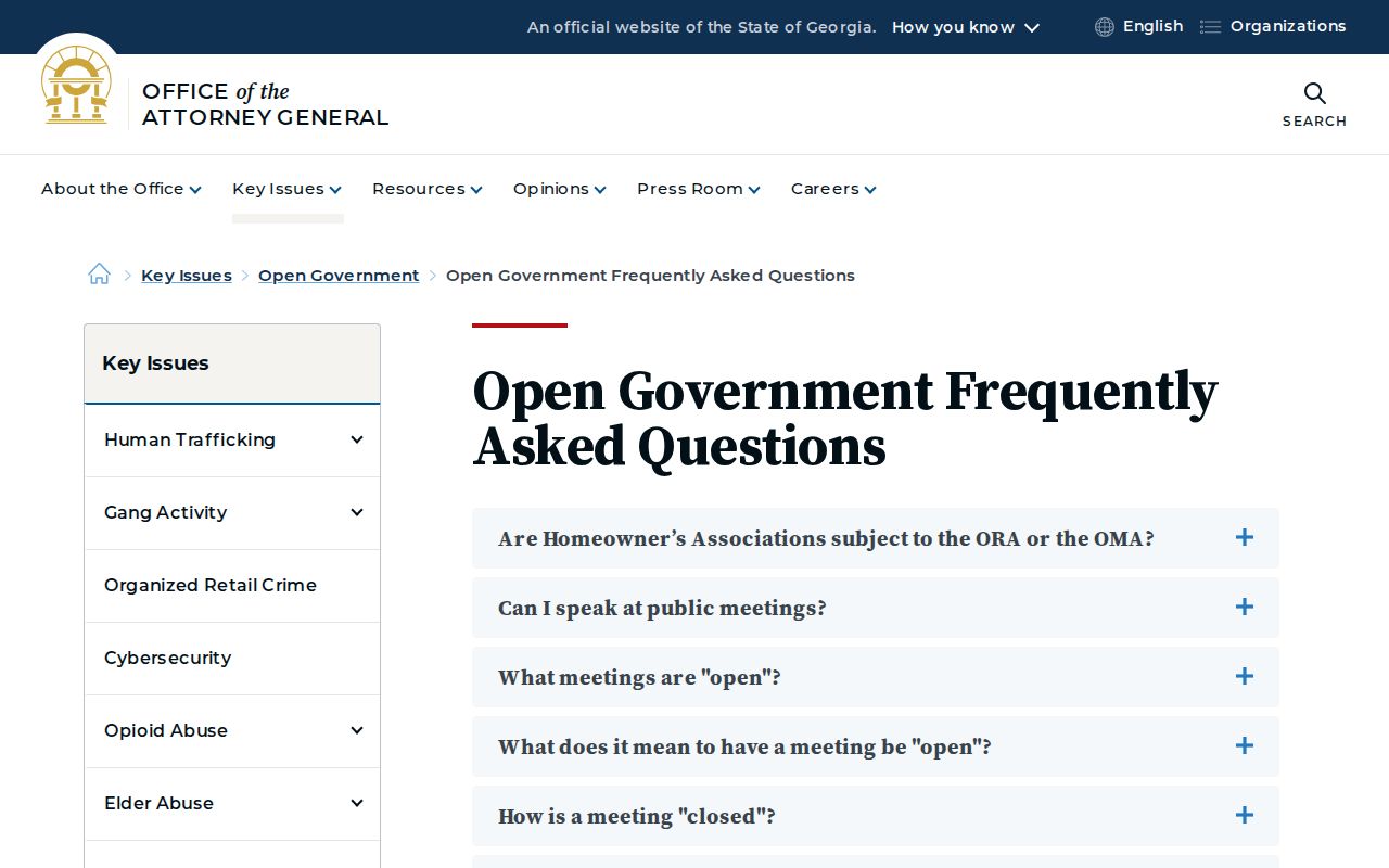 Georgia open records guidance for Colquitt County most wanted records